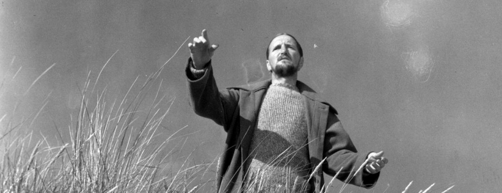 Preben Lerdorff Rye interpretando el papel de Johannes en 'Ordet' o 'La Palabra