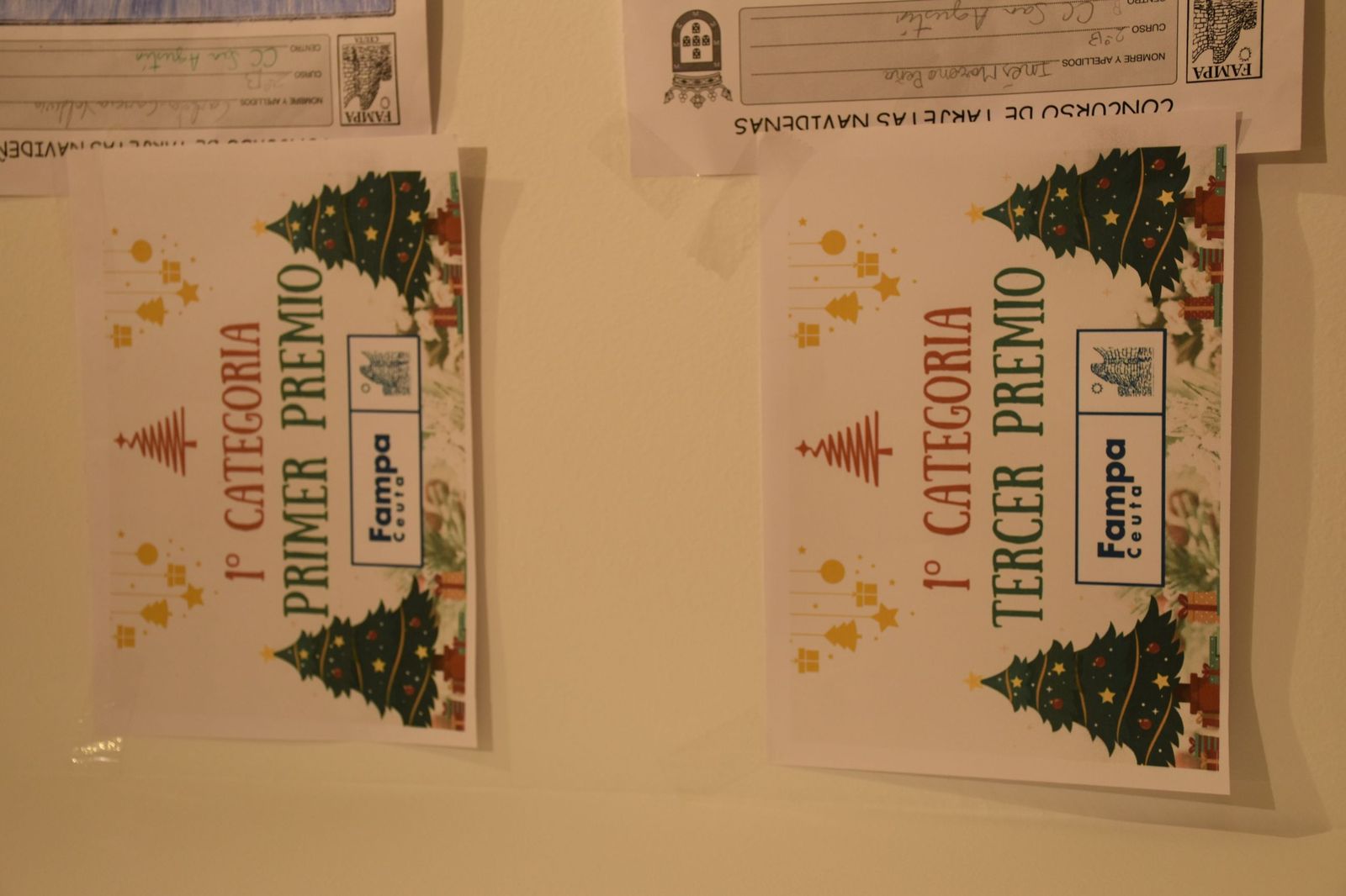 La entrega de premios de la FAMPA por la confección de tarjetas navideñas, en imágenes