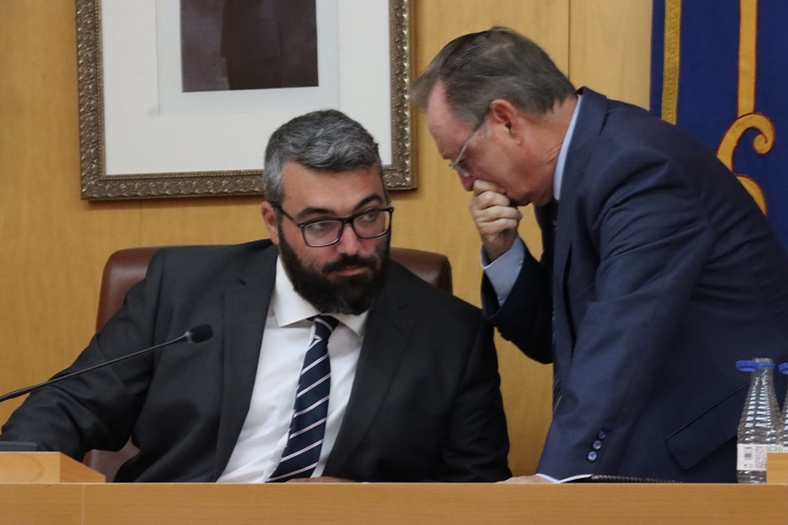 El presidente de la Gestora del PSOE ceutí junto a Vivas en una imagen de archivo. / FOTO REDUAN