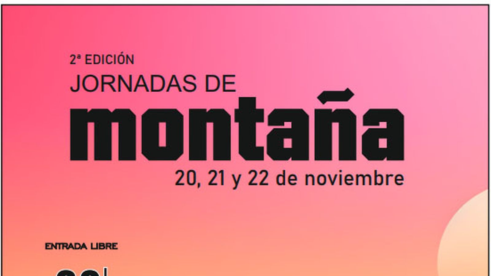 Cartel anunciador de las jornadas