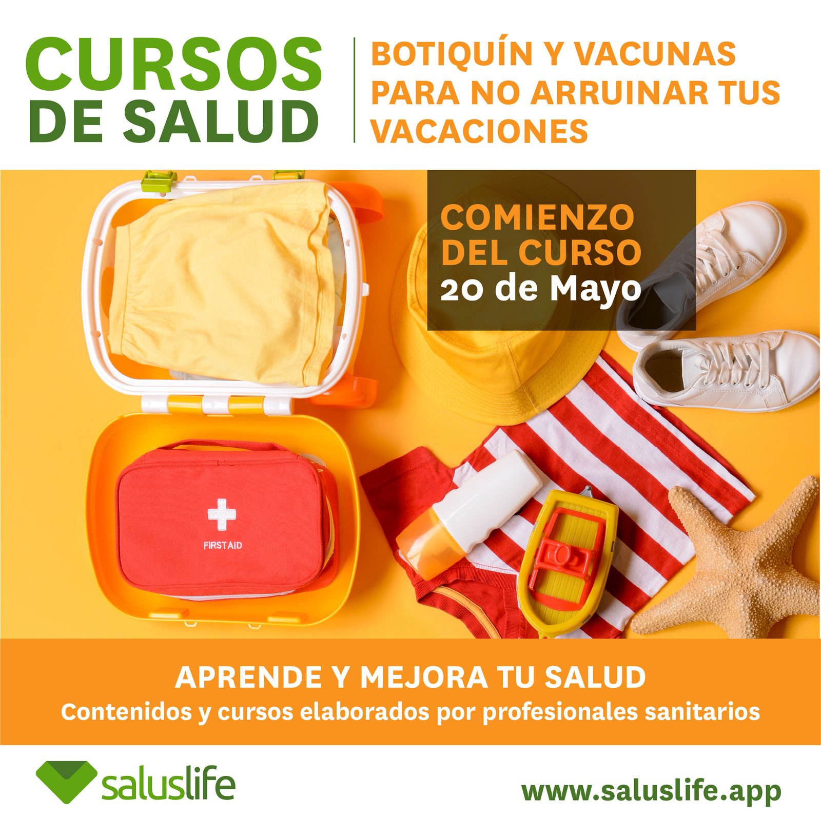 Cartel del curso del Colegio de Enfermería para este verano