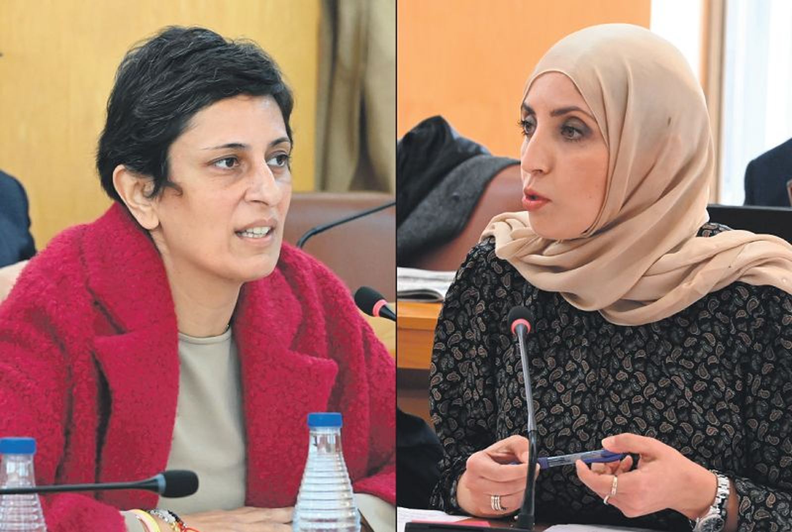 Kissy Chandiramani a la izquierda. A la derecha: Fatima Hamed