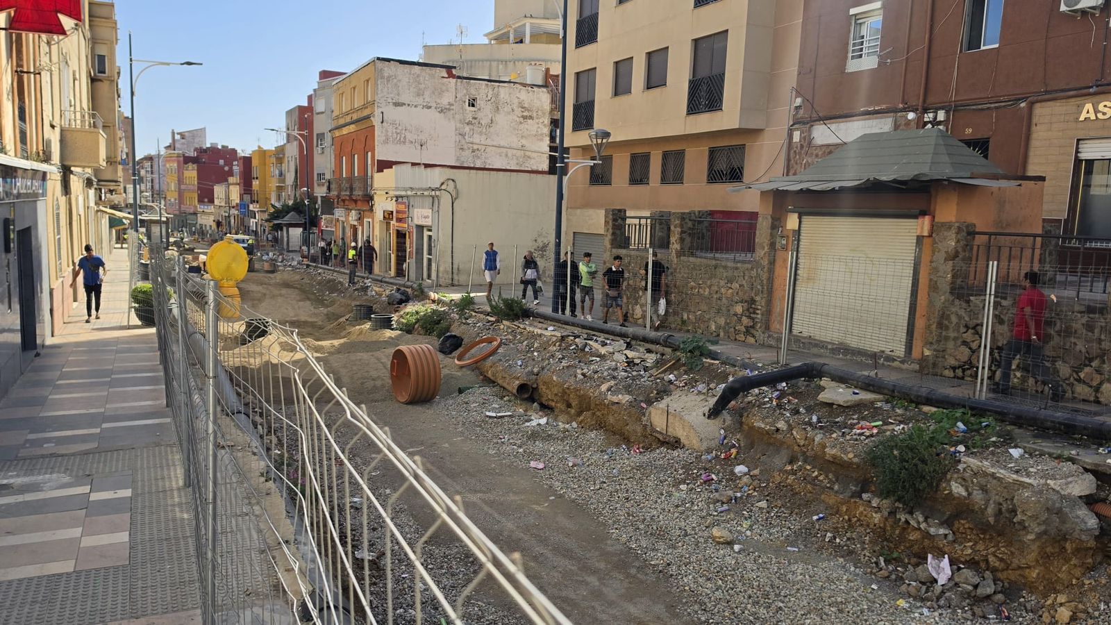 Cortan la conexión entre Claudio Vázquez y la avenida de Lisboa por las obras de Hadú