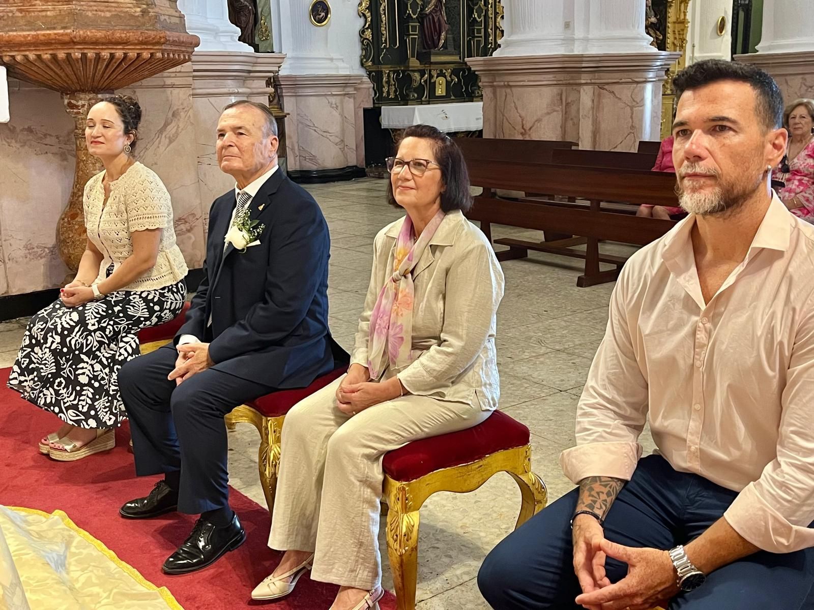 Boda de oro en el Santuario de Nuestra Señora de África de Pedro y Pepi