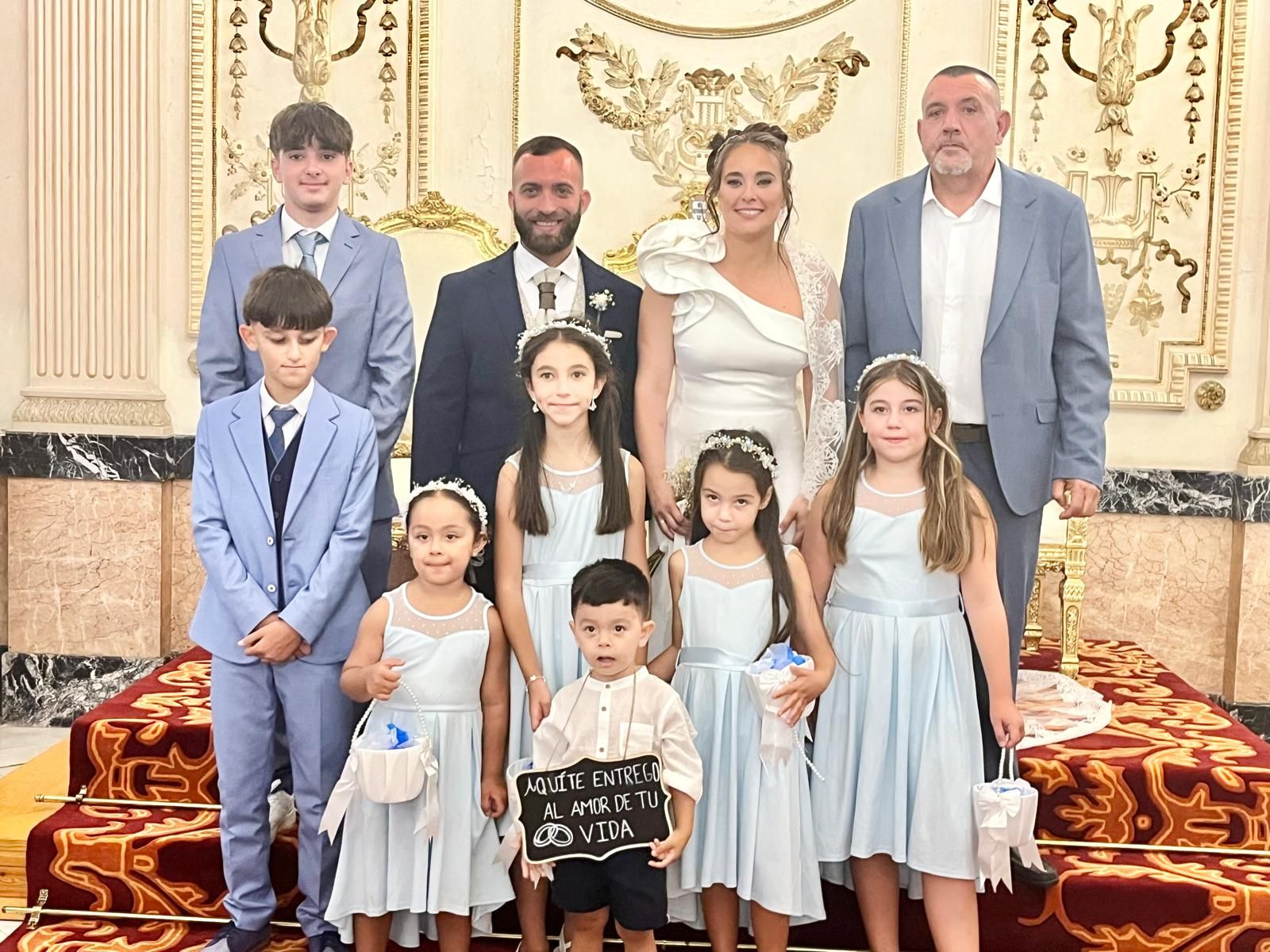 Jesús y Rosa sellan su amor en el Salón del Trono