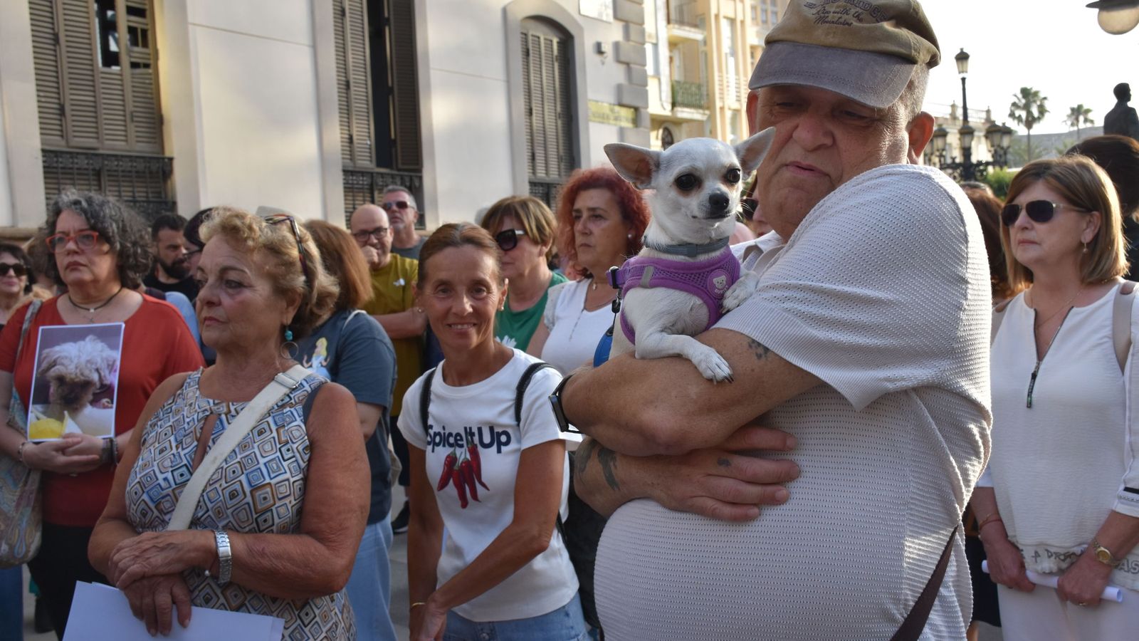 Concentración celebrada a las puertas del Palacio Autonómico por los derechos de los animales en Ceuta