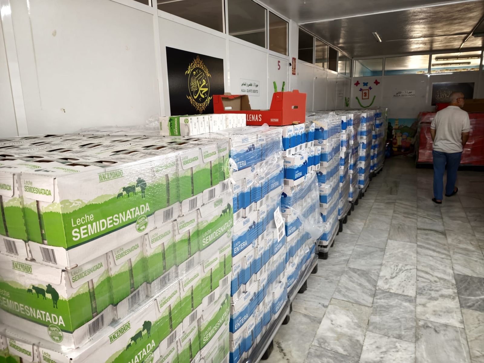 Alimentos a disposición del Banco