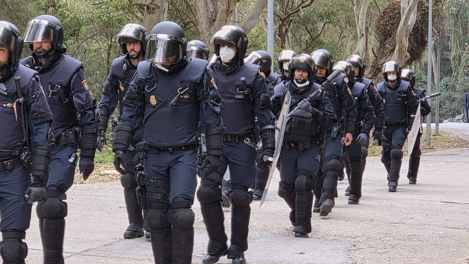 Amplio despliegue de la UIP en el CETI de Ceuta para proceder a la expulsión de decenas de migrantes