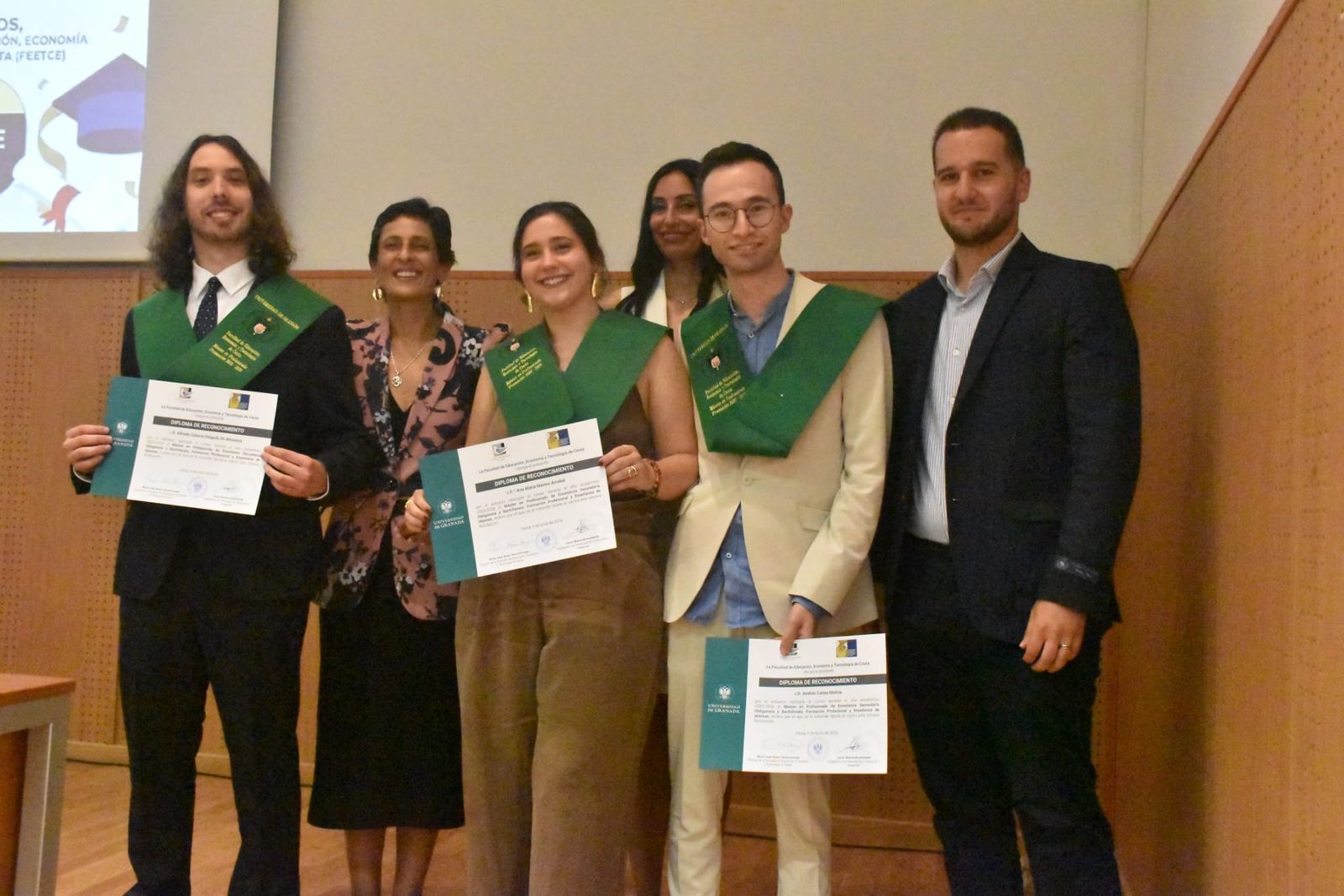 Graduación en el Campus de los posgrados de la Universidad de Granada en Ceuta