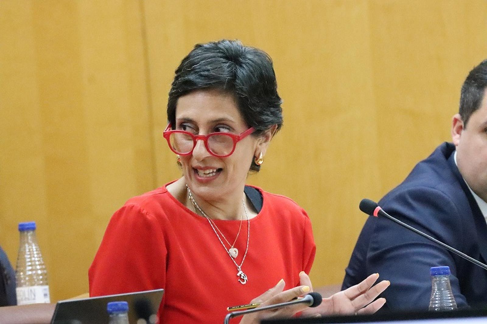 La consejera de Hacienda, Kissy Chandiramani, este viernes durante el pleno. / FOTO REDUAN