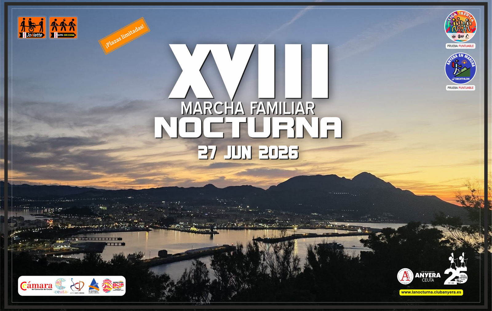 Cartel anunciador de la 'Marcha Nocturna'