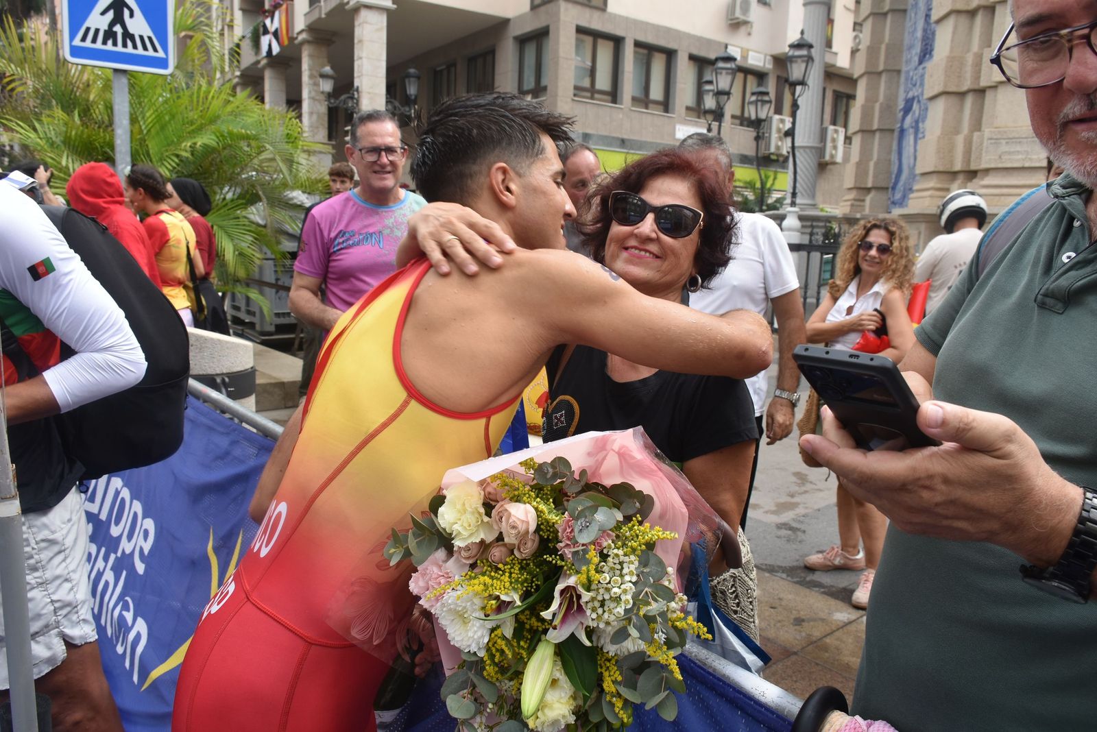 Entrega de trofeos de la Copa de Europa de Triatlón