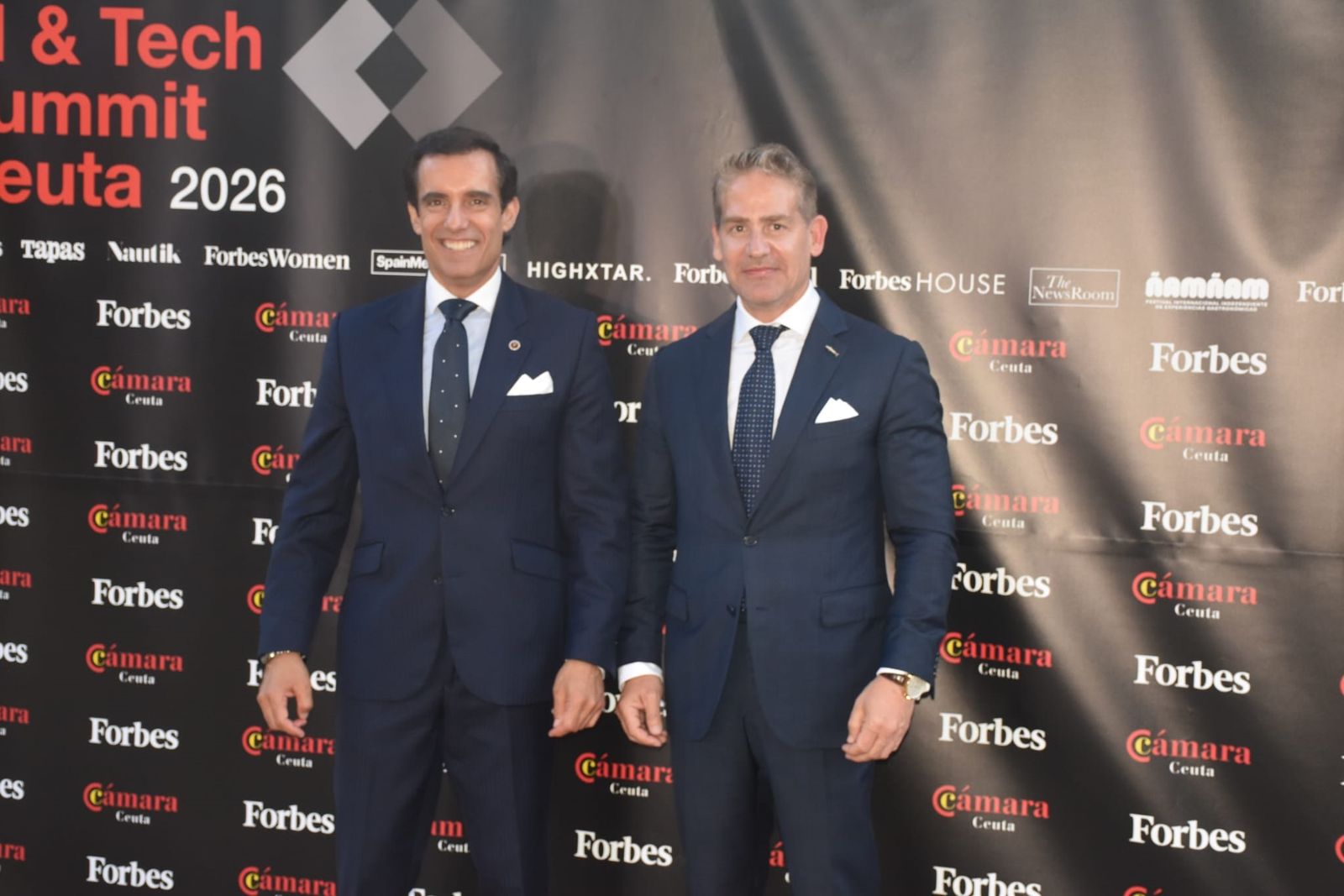 Una recepción el el Parque Marítimo, antesala del Forbes Ceuta AI & Tech Summit