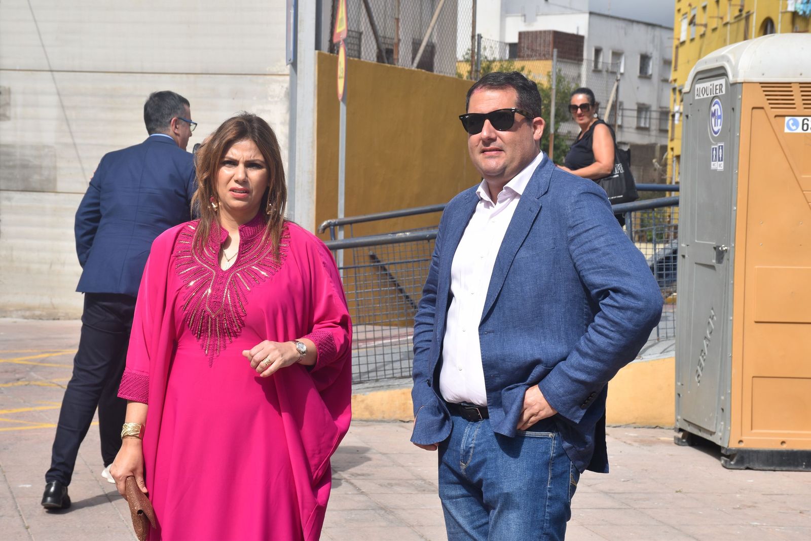 Así ha sido la visita de Benzina y Vivas al matadero de Hadú