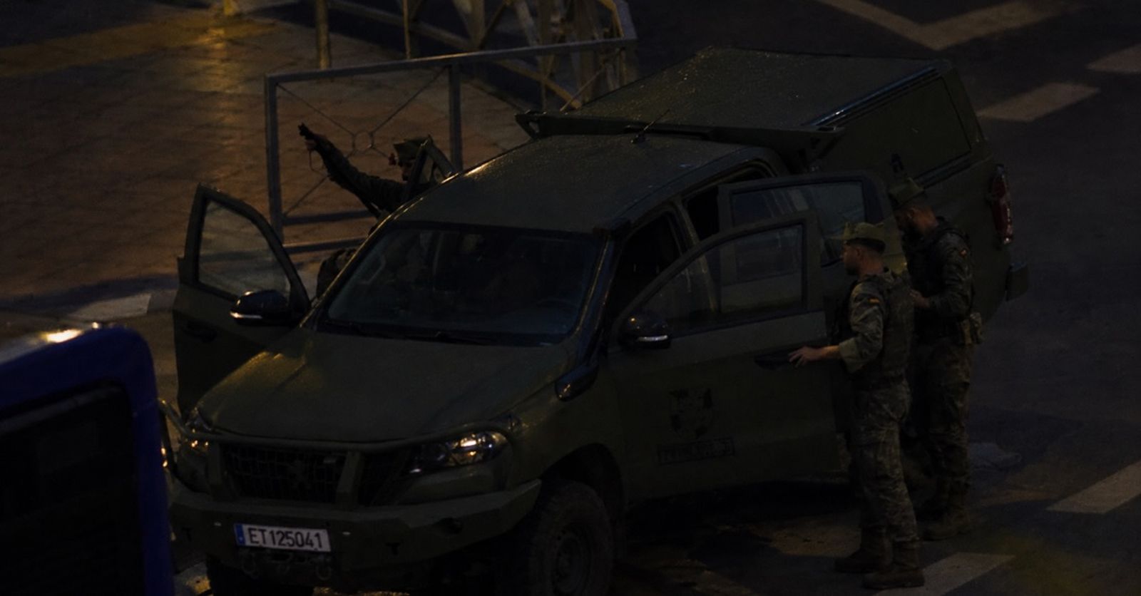 Una patrulla de La Legión fue la que atendió al ceuutí apuñalada lo pasada madrugada en la Almadraba