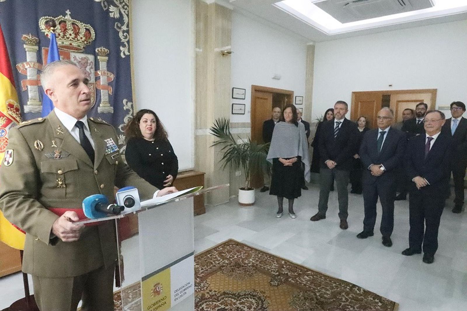 Marcos Llago durante su discurso. / FOTO REDUAN