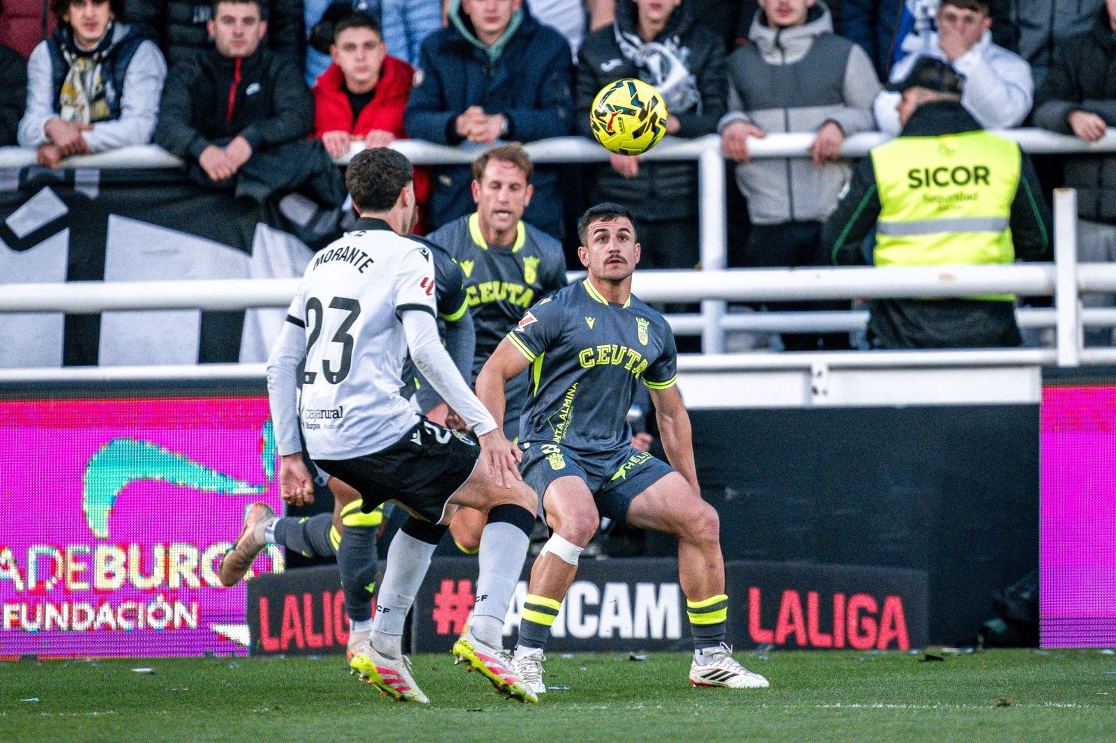 Burgos-AD Ceuta, partido de la Liga Hypermotion