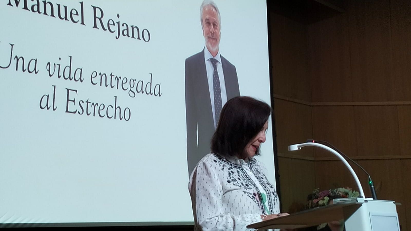 Beatriz Rejano, hermana del homenajeado