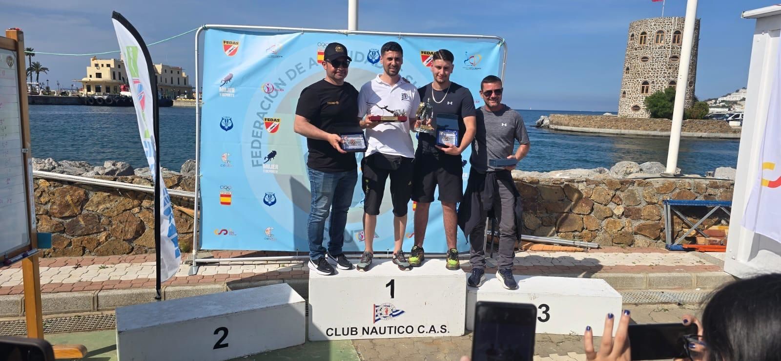 Jalid se impone en el campeonato local de pesca submarina celebrado en Ceuta