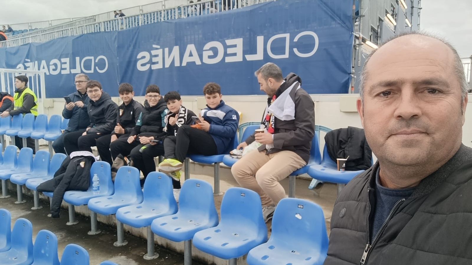 Aficionados del Ceuta en 'Butarque'