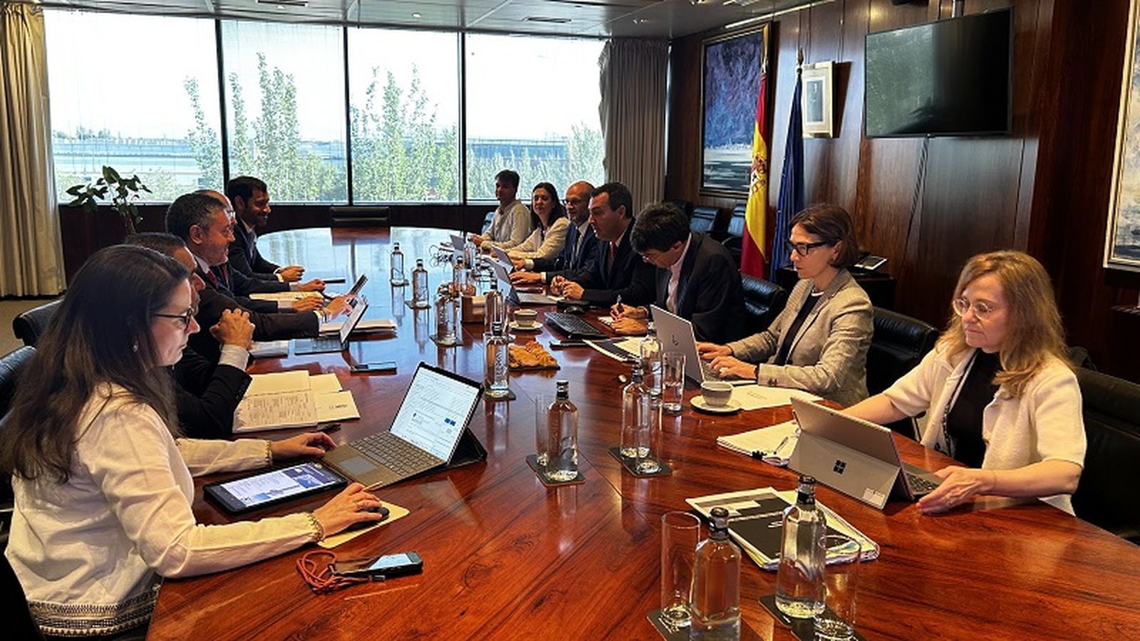 Reunión mantenida entre la Autoridad Portuaria de Ceuta y Puertos del Estado. / FOTO CEDIDA