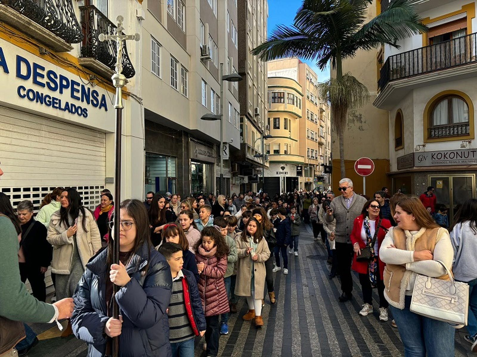 El Divino Redentor procesiona por las calles del centro por la festividad de la Candelaria. / FOTO CEDIDA