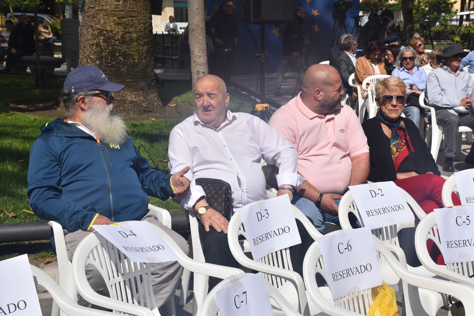 Acto del PP por el Día de Europa en la Plaza de África, con la presencia de su presidente nacional, Alberto Núñez Feijóo
