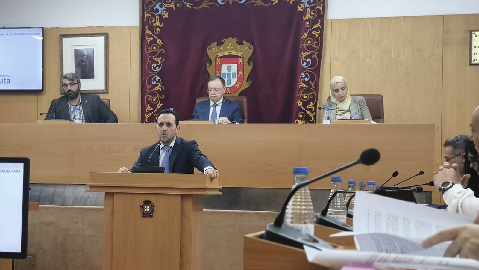 Juan Sergio Redondo, presidente de Vox, durante el pasado Debate de la Ciudad