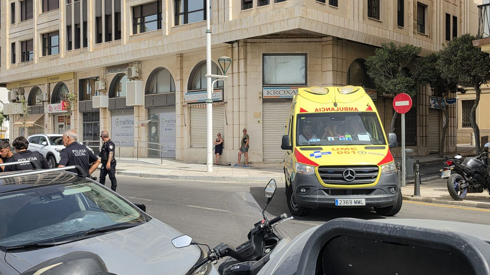Una mujer necesitó asistencia médica y fue trasladada al HUCE con un fuerte golpe en el tobillo
