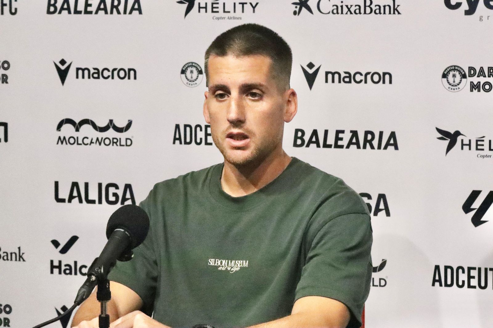 Ortuño, en la rueda de prensa