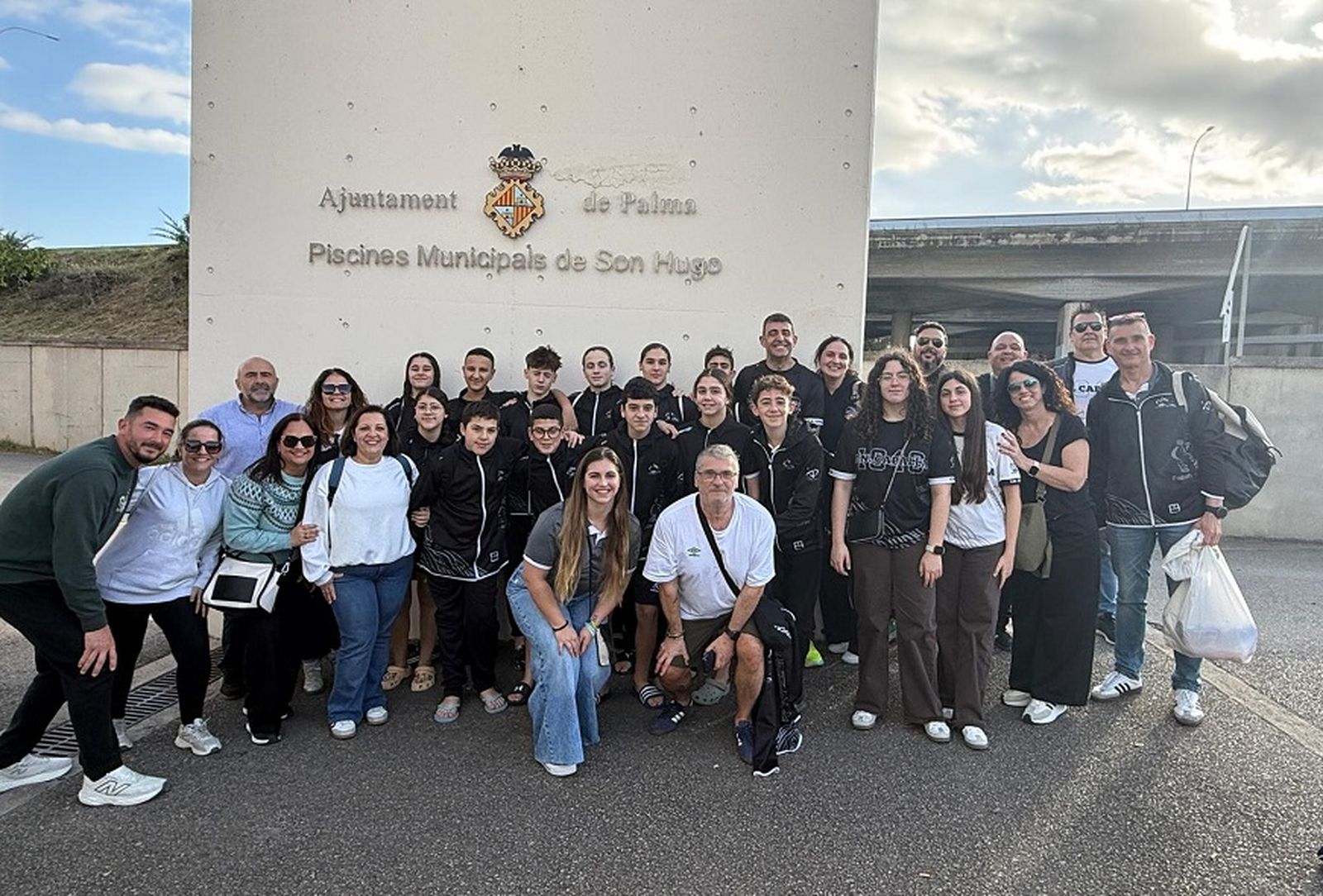Jugadores y familiares de Ceuta en Mallorca