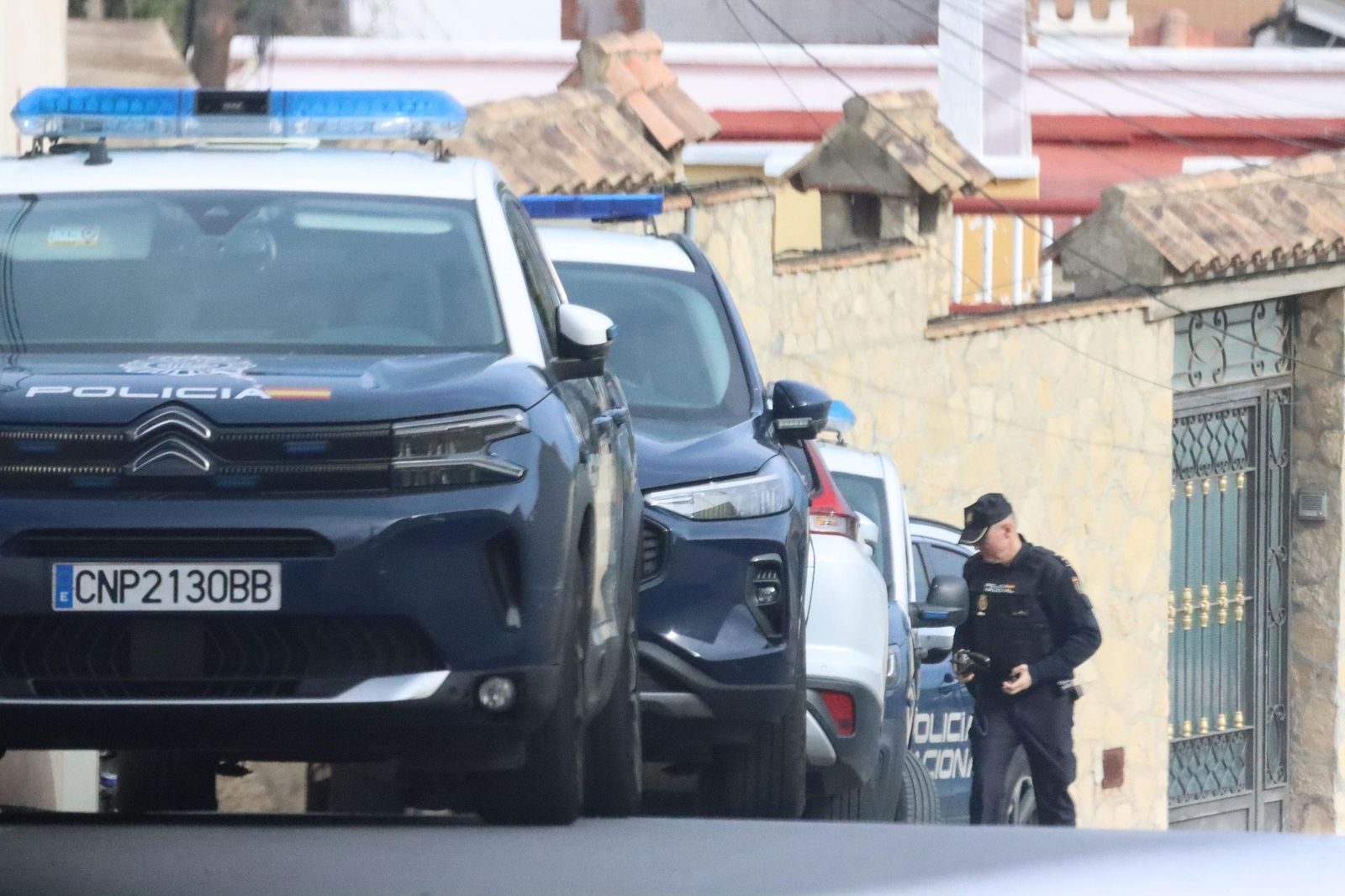 La Policía investiga en Cortijo Moreno.