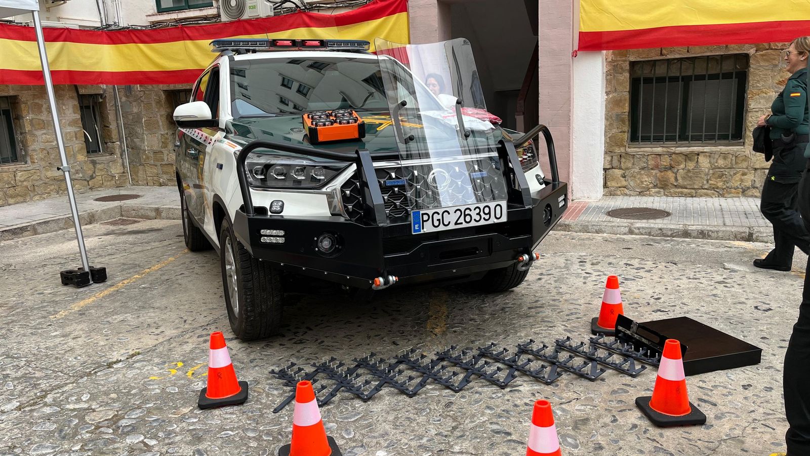 Uno de los vehículos de la USICCE