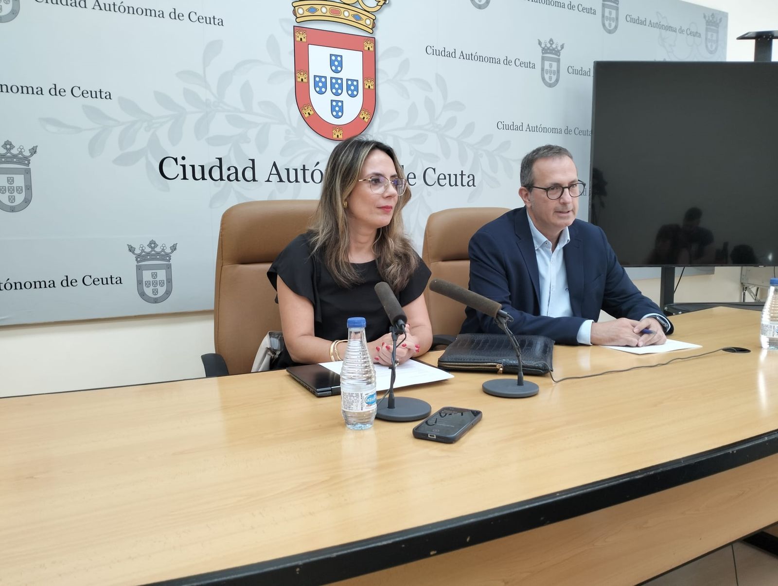 Pilar Orozco, durante su comparecencia ante los periodistas
