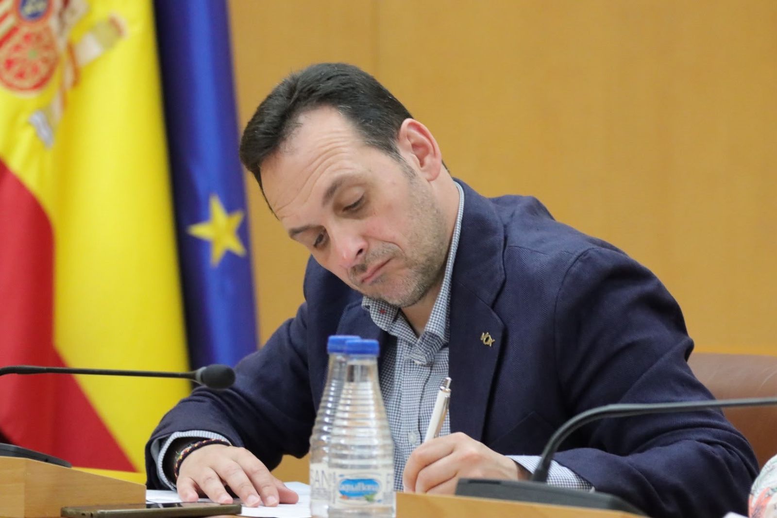 El diputado Juan Sergio Redondo, hoy en el pleno