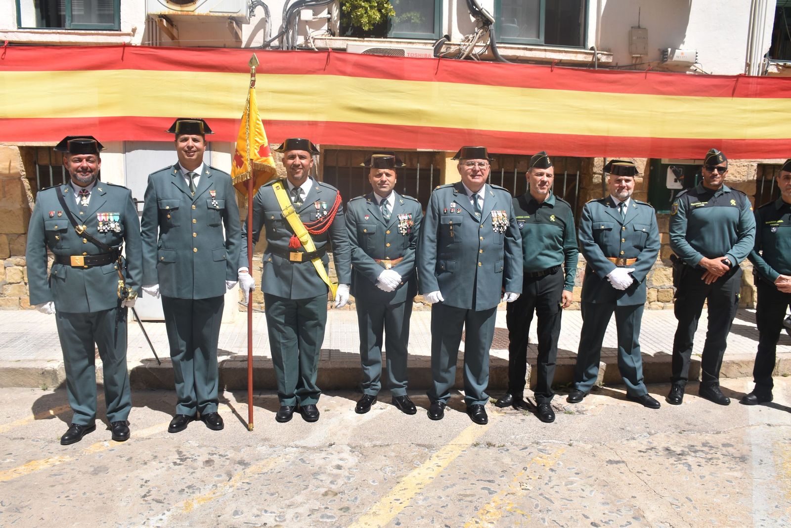 Un momento de la celebración del 182 aniversario de la Guardia Civil.
