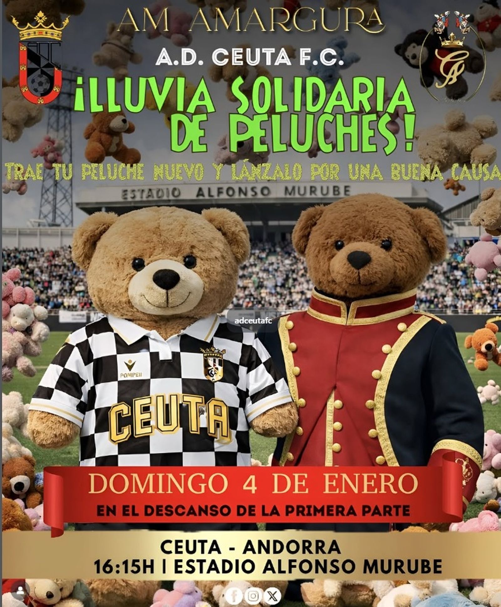 ‘Lluvia solidaria’ de peluches en el Murube para llevar ilusión a los más pequeños