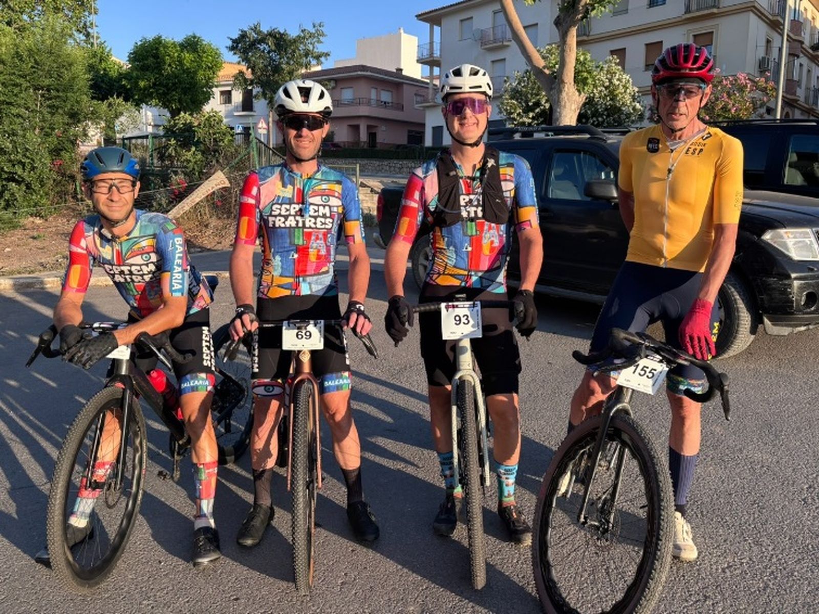 Algunos miembros del equipo ceutí para la UCI Alentejo Gravel
