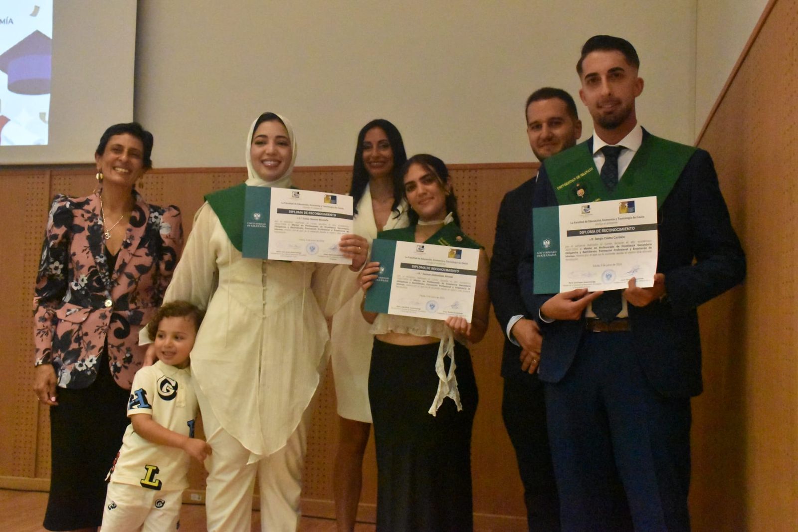Graduación en el Campus de los posgrados de la Universidad de Granada en Ceuta