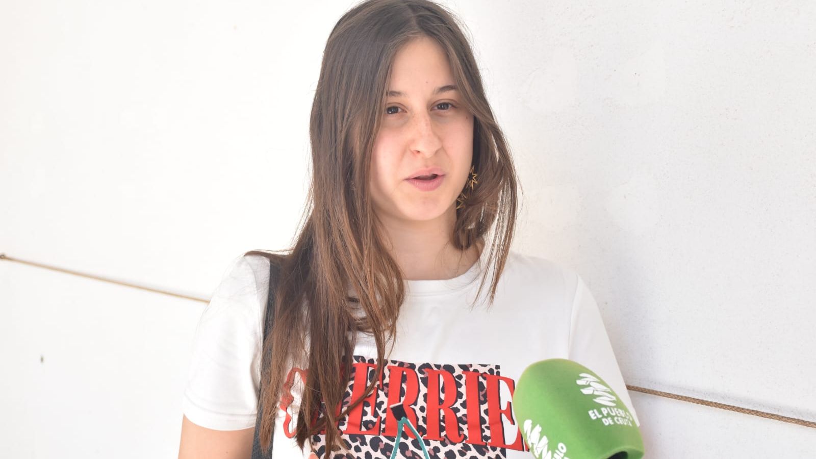 Ada González hablando con este diario