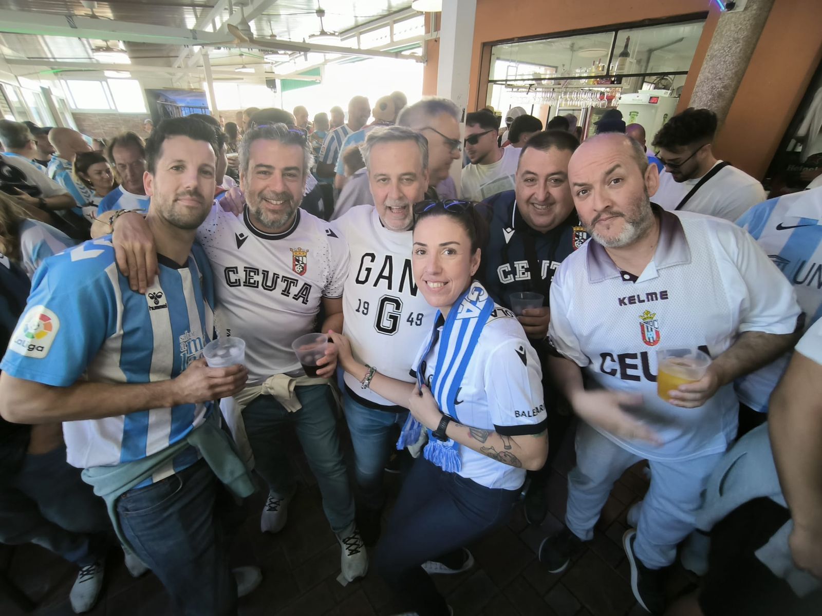 Ambiente en la previa del partido
