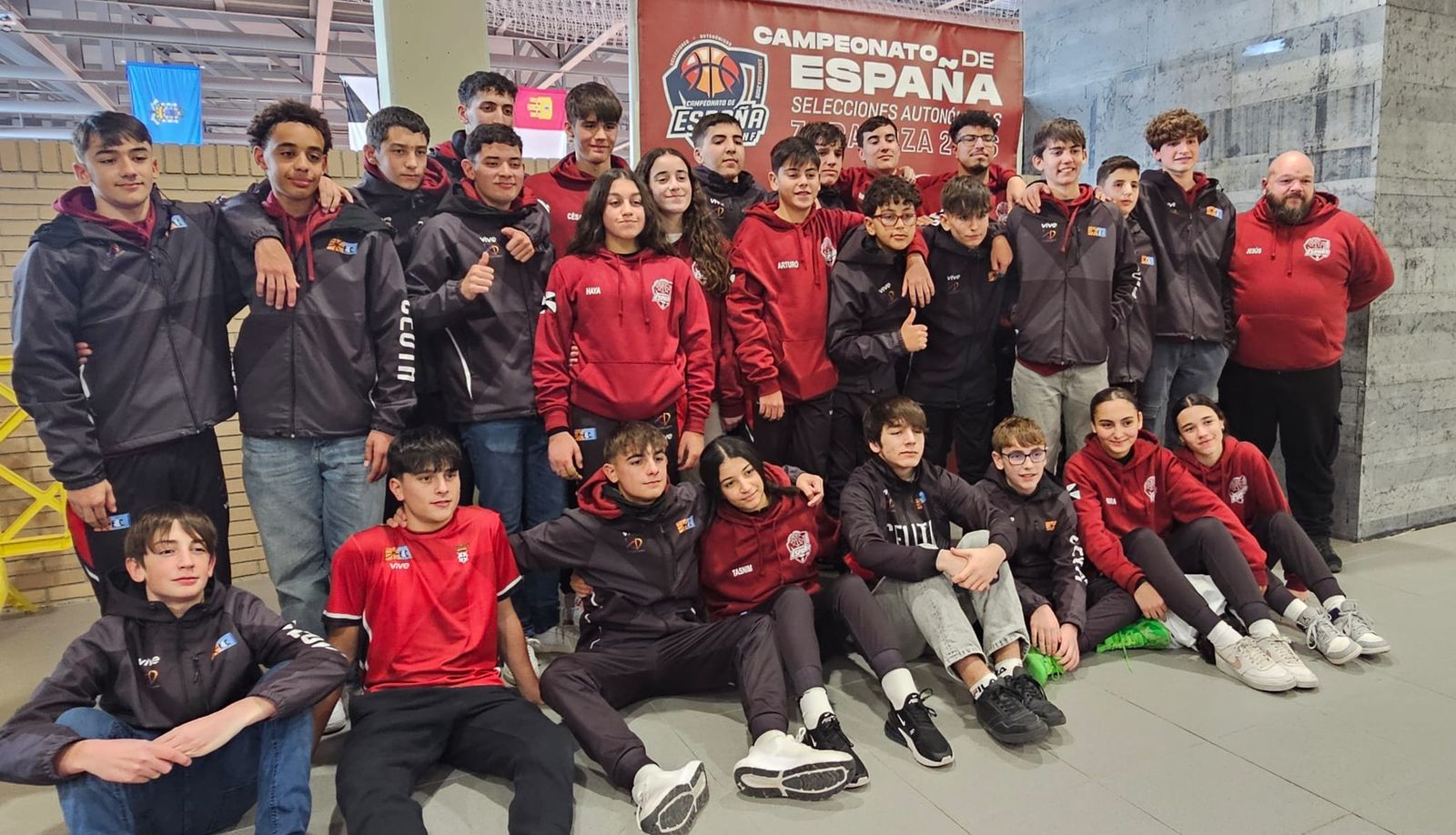 El CB Camoens refuerza su apuesta por la cantera tras su participación en el Nacional Infantil y Cadete de Zaragoza