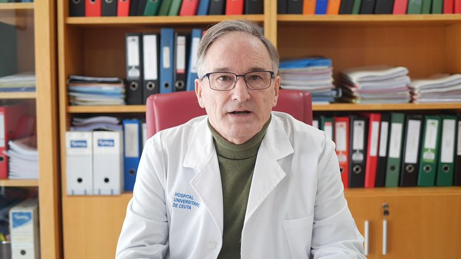 El director territorial del INGESA, Jesús Lopera, en el vídeo enviado por la institución. / FOTO CAPTURA