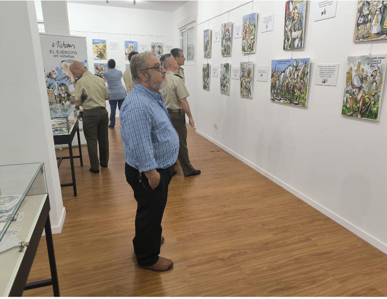 Aspecto de la exposición de Esteban Guijarro
