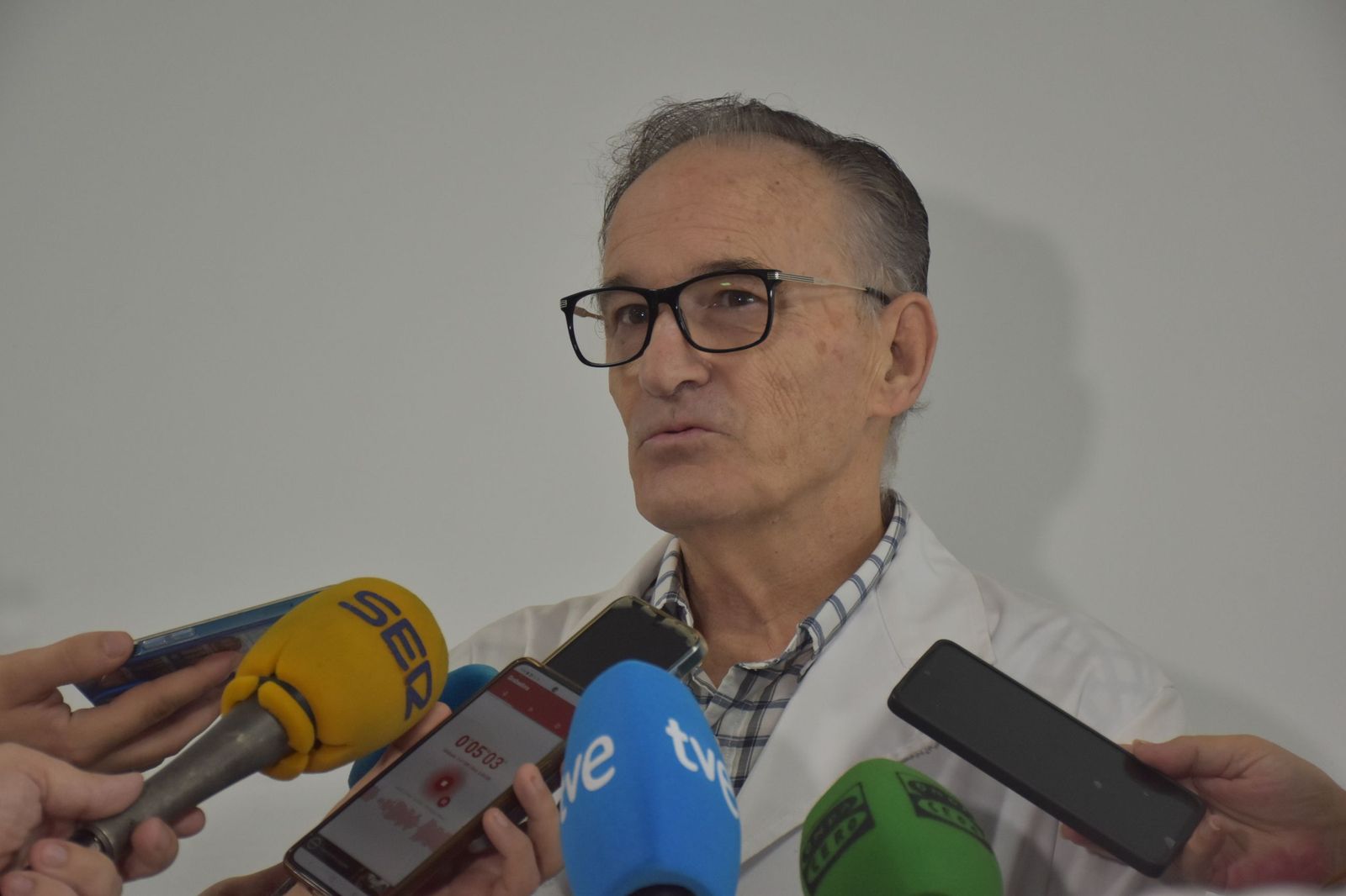 El director territorial del INGESA en Ceuta, Jesús Lopera, durante la comparecencia de este martes en Otero El director territorial del INGESA en Ceuta, Jesús Lopera, durante la comparecencia de este martes en Otero