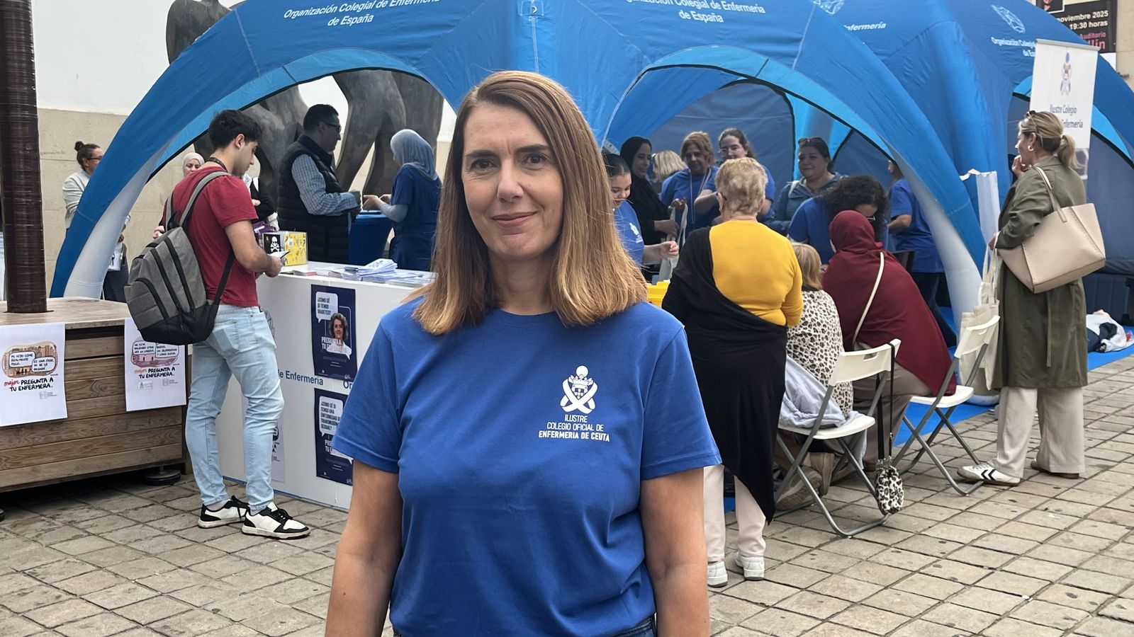 La presidenta del Colegio de Enfermería, Rosa Fuentes