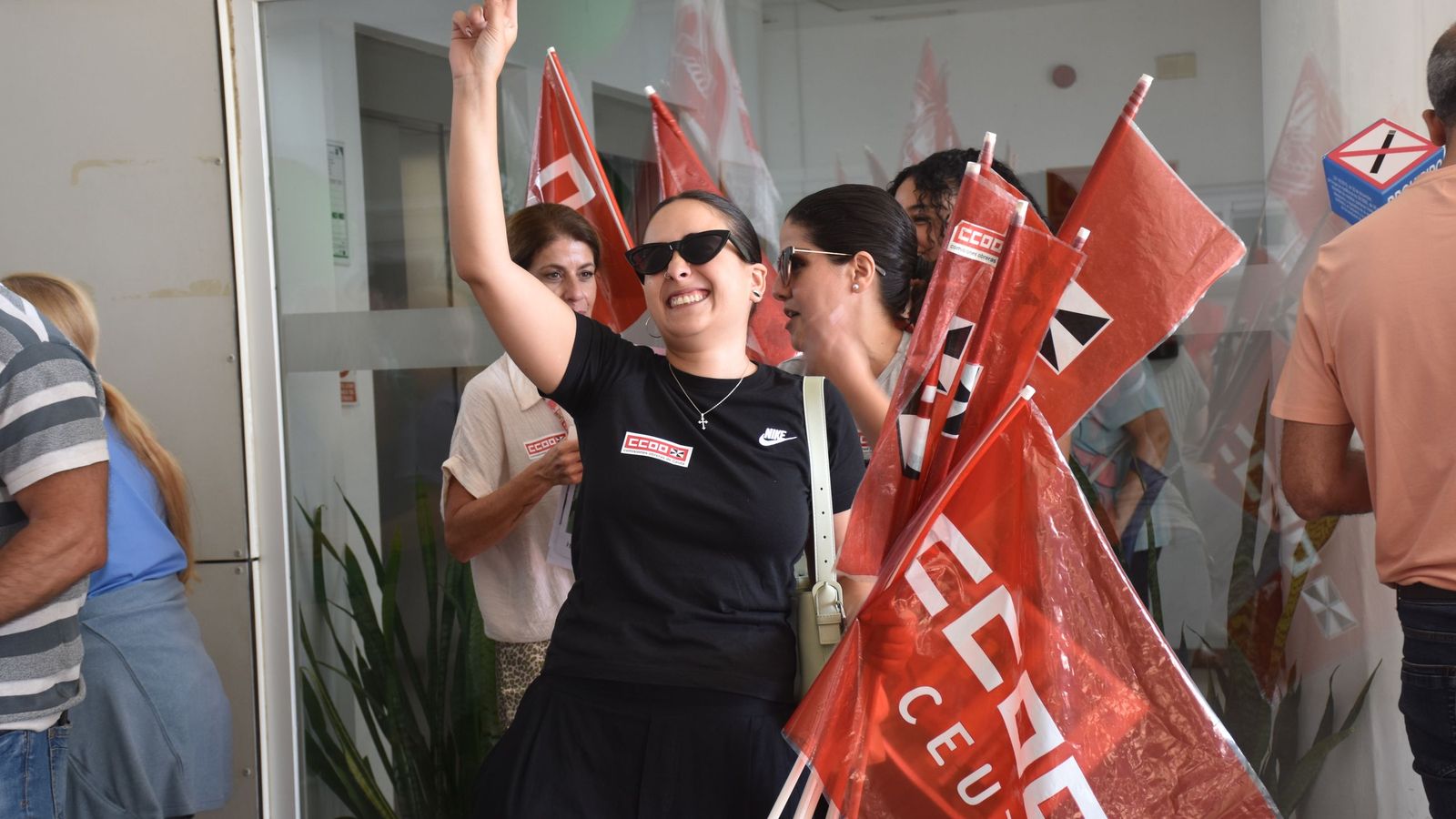 Concentración en el Centro de Salud de Otero