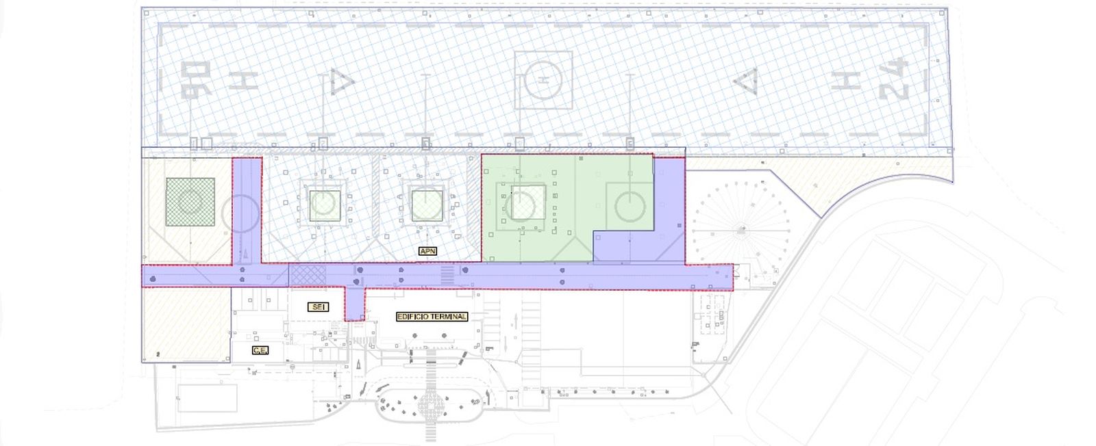 Aena impulsa una reforma integral del helipuerto de Ceuta con una inversión de casi 4 millones