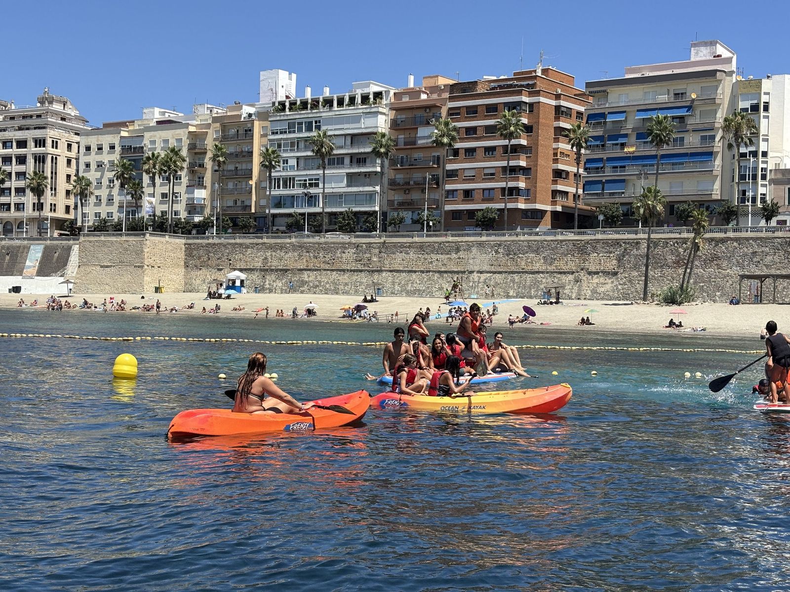 Un paseo en kayak por Ceuta.