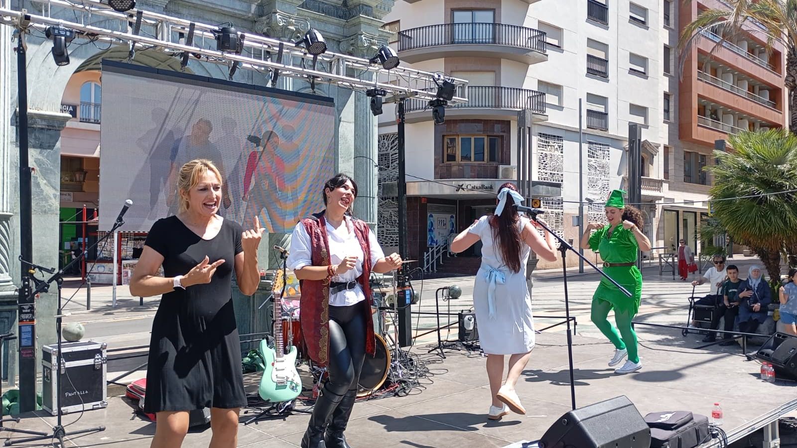 Un momento del 'Cantajuegos inclusivo' celebrado en la mañana de este domingo